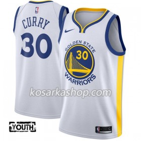 Dres Golden State Warriors Stephen Curry 30 Nike 2017-18 Bijela Swingman - Dječji